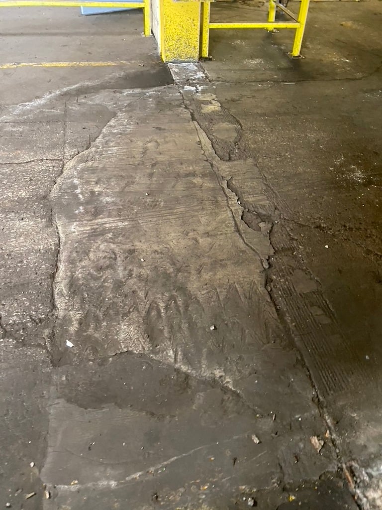 Cracked shop floors