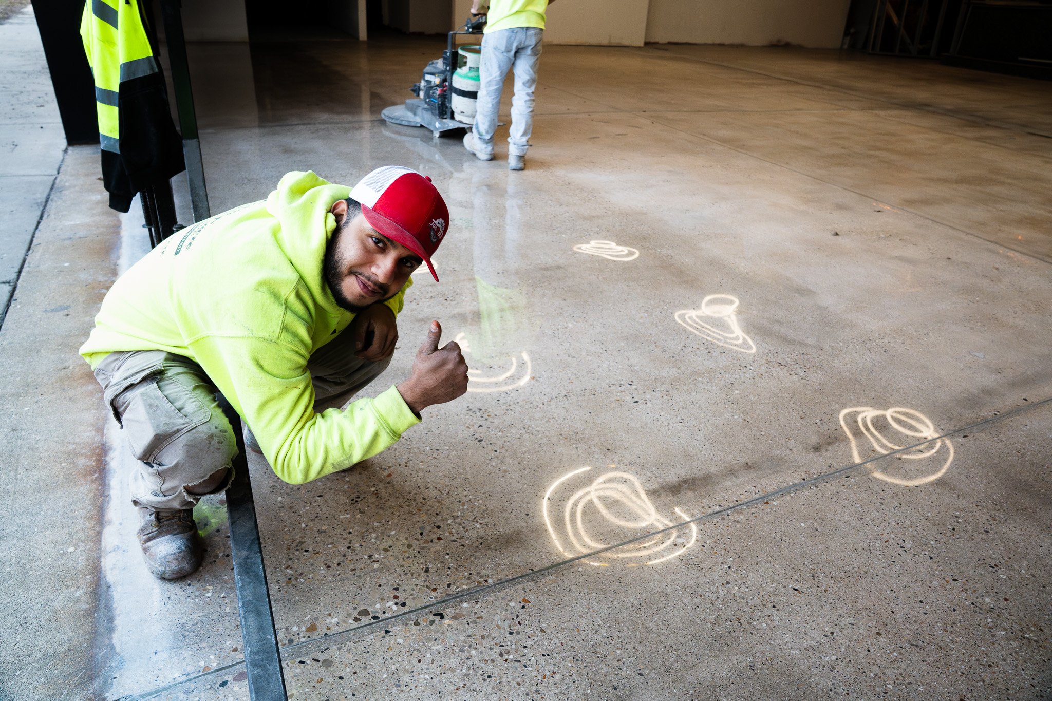 Polished concrete floors