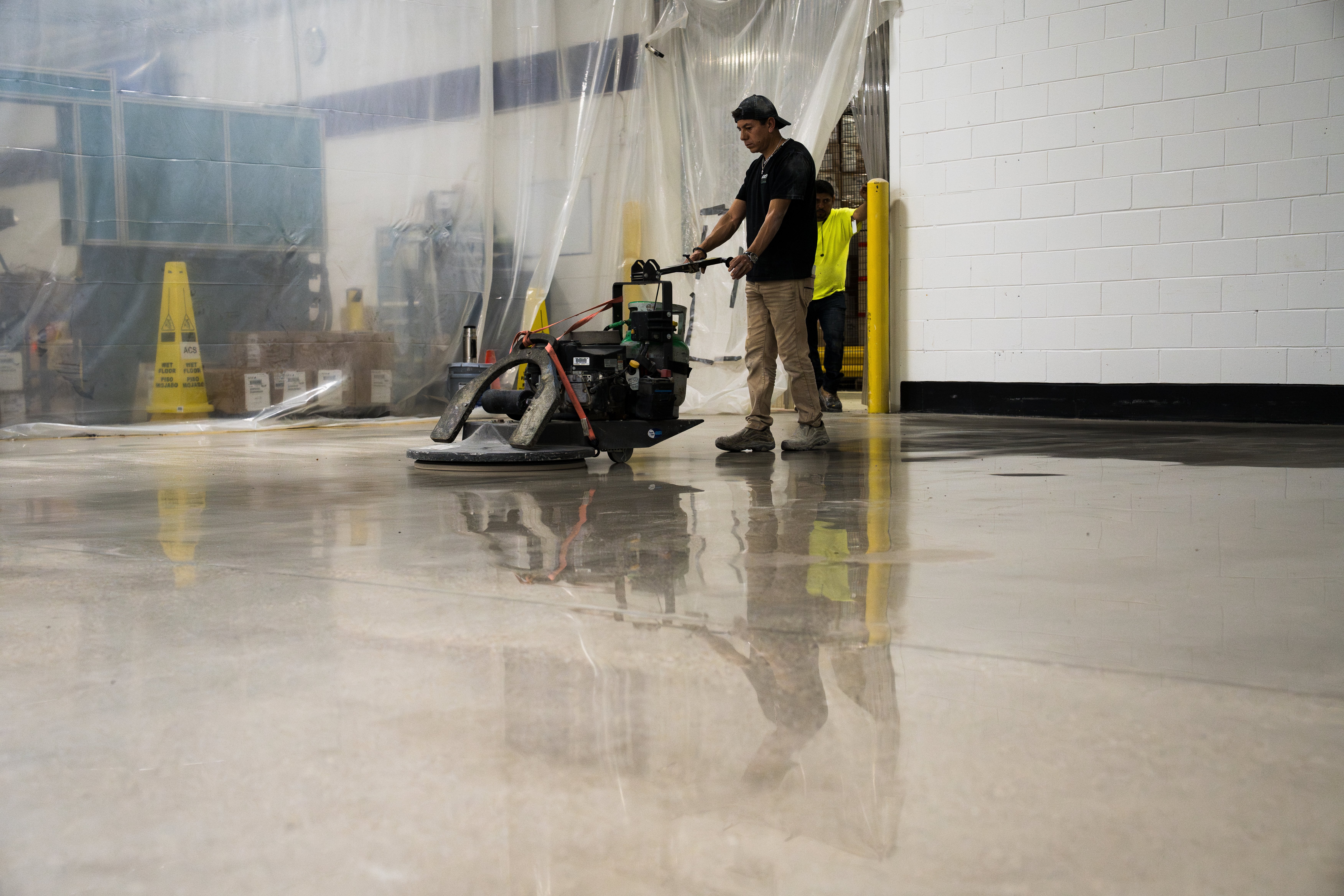 Polished concrete job example