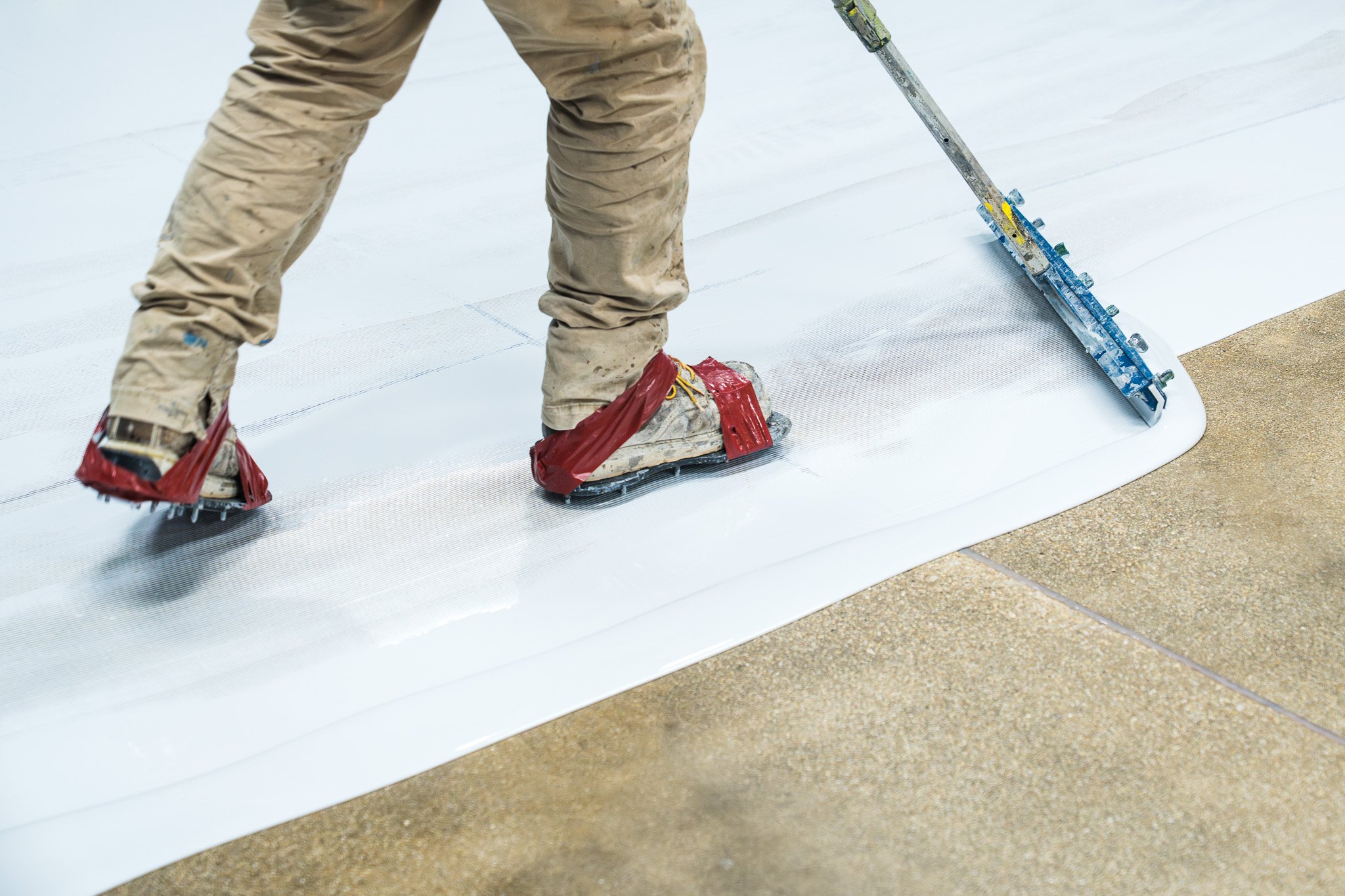 Epoxy flooring install