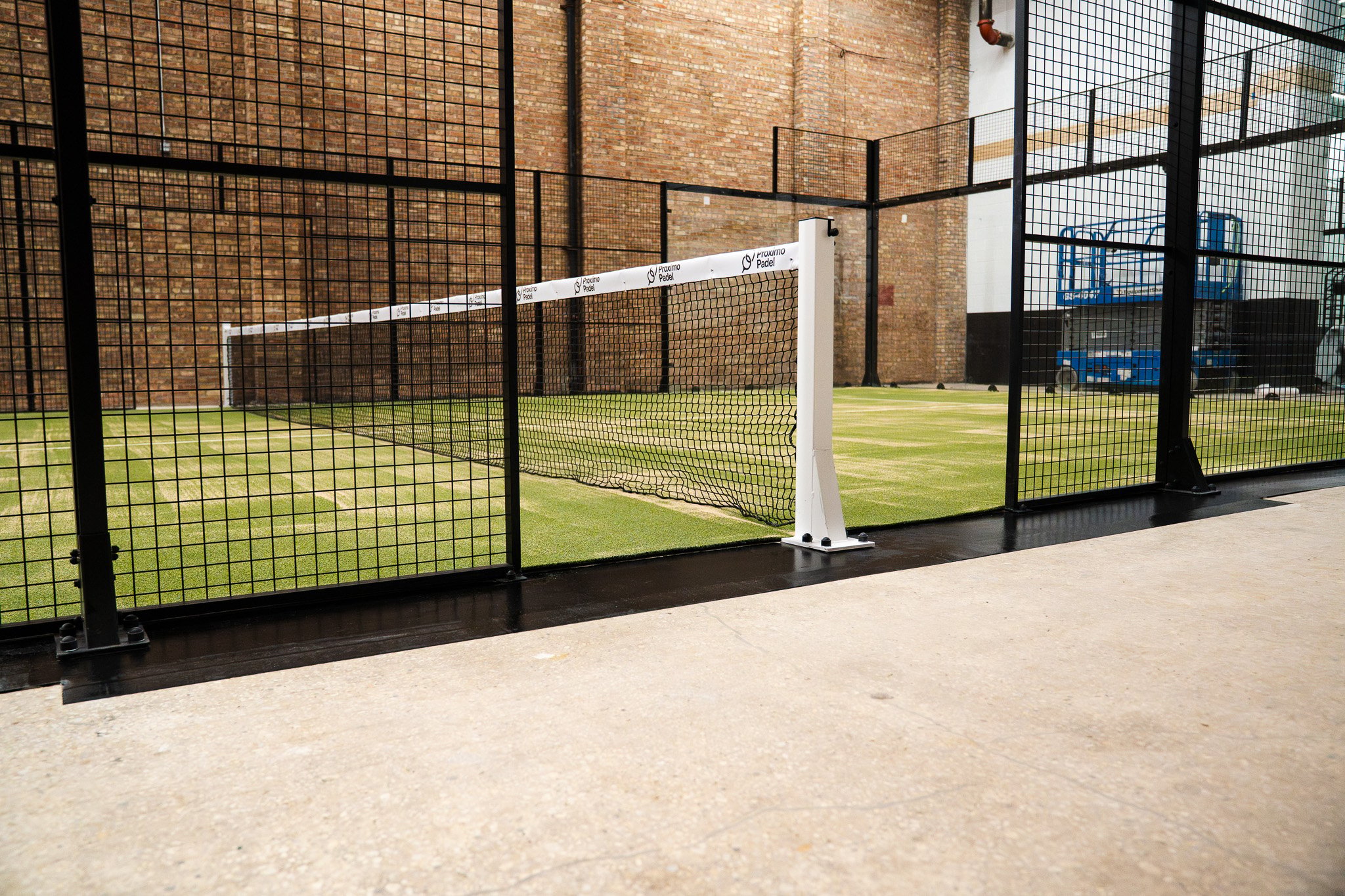 Court with added epoxy boarder