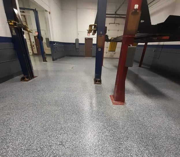 Auto shop flooring