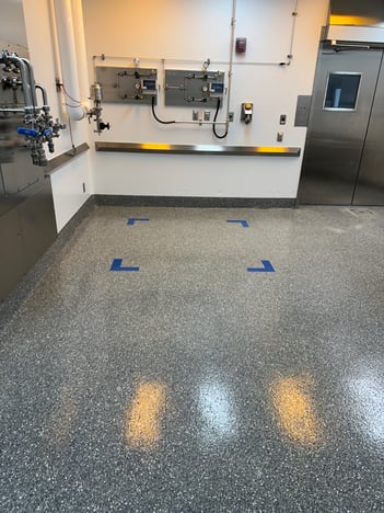 Pharmaceutical flake epoxy