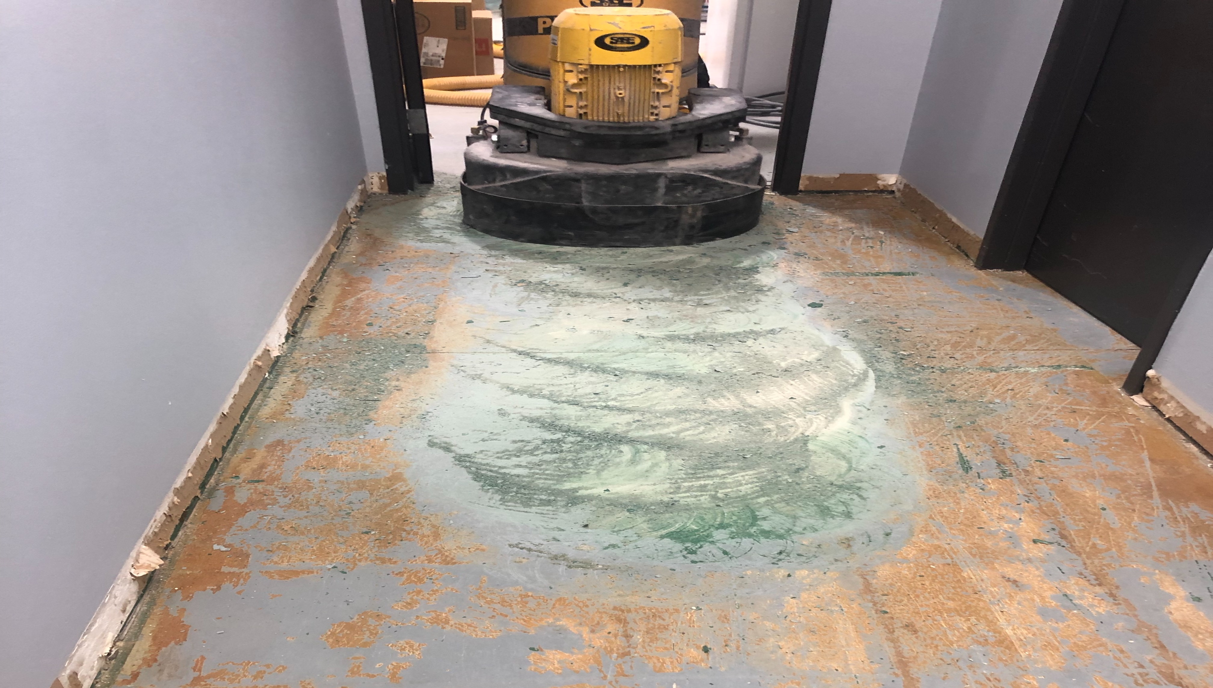 Grinding floors
