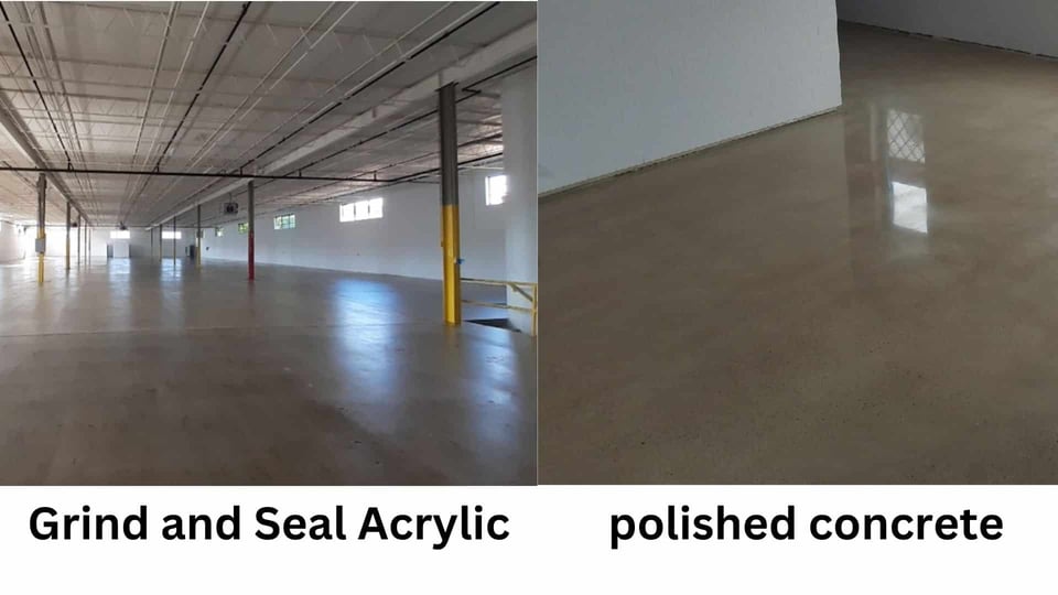 grind and seal vs polished concrete