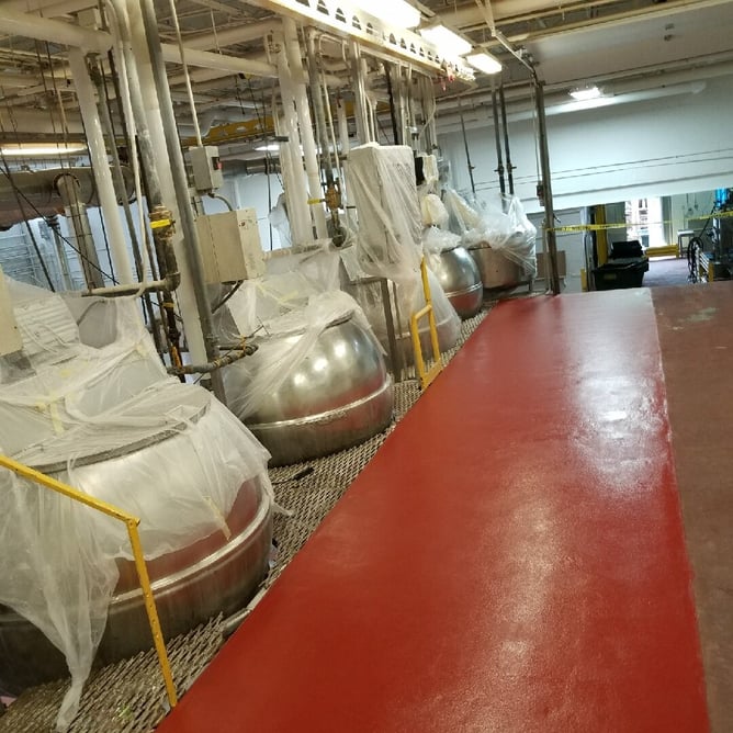 Food Plant featuring a urethane cement flooring