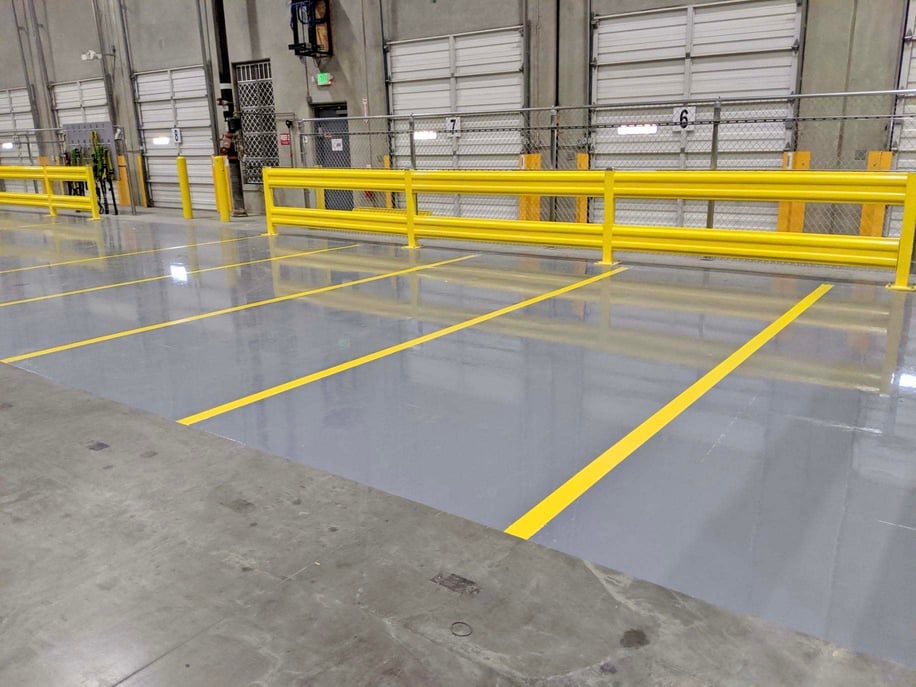 Novolac Epoxy Floors: forklift charging station
