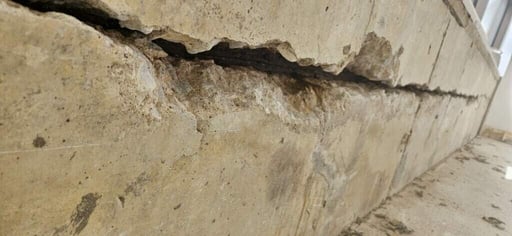 crack in concrete