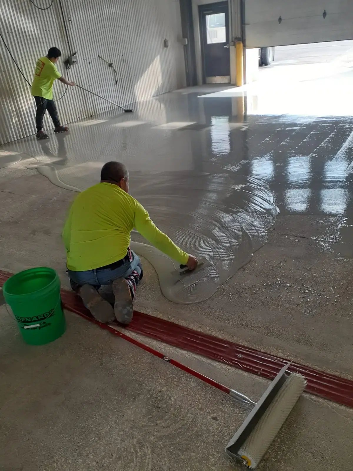 Urethane Cement installed in a loading dock in wheeling illinois