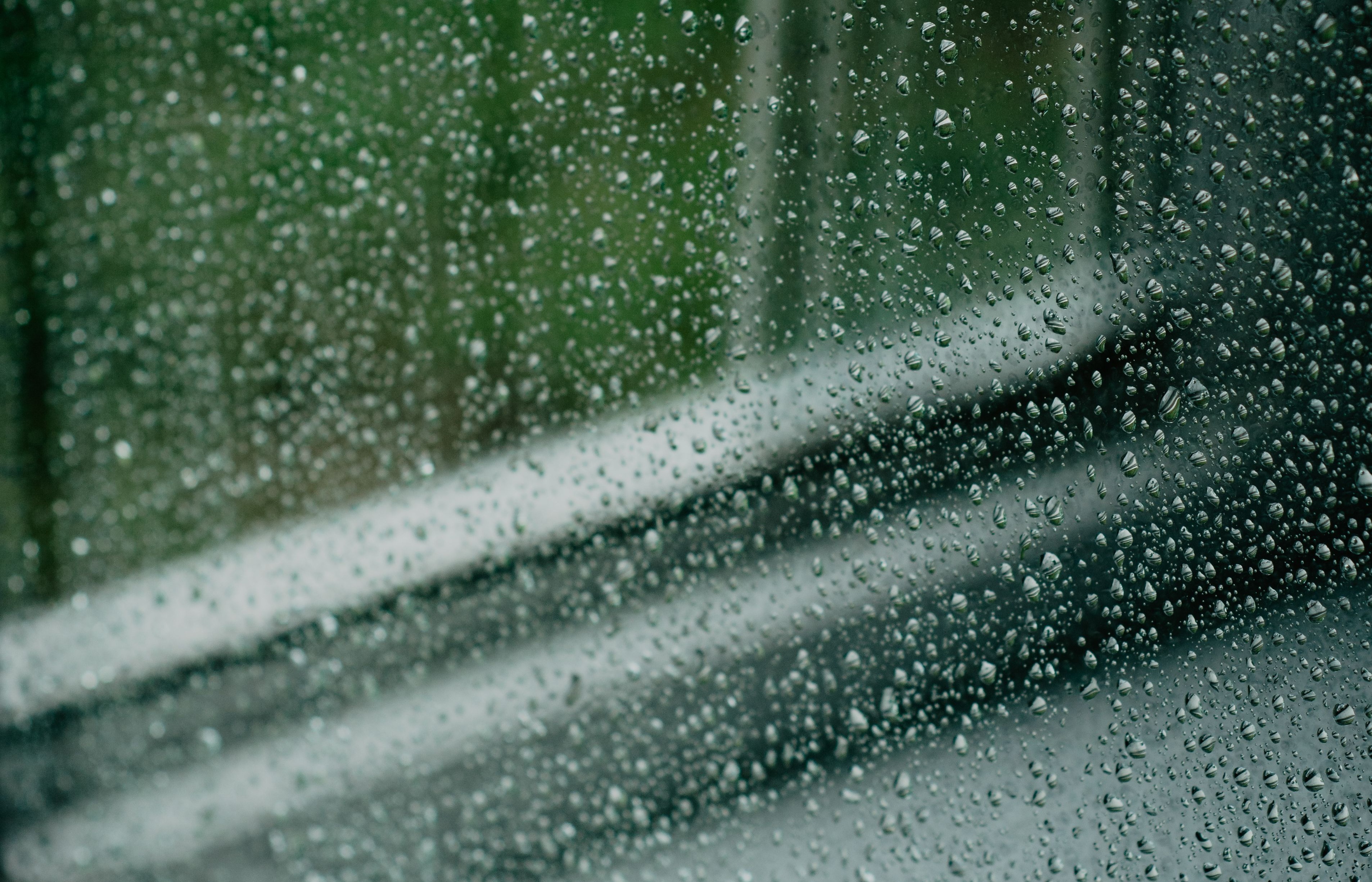 Rain on window