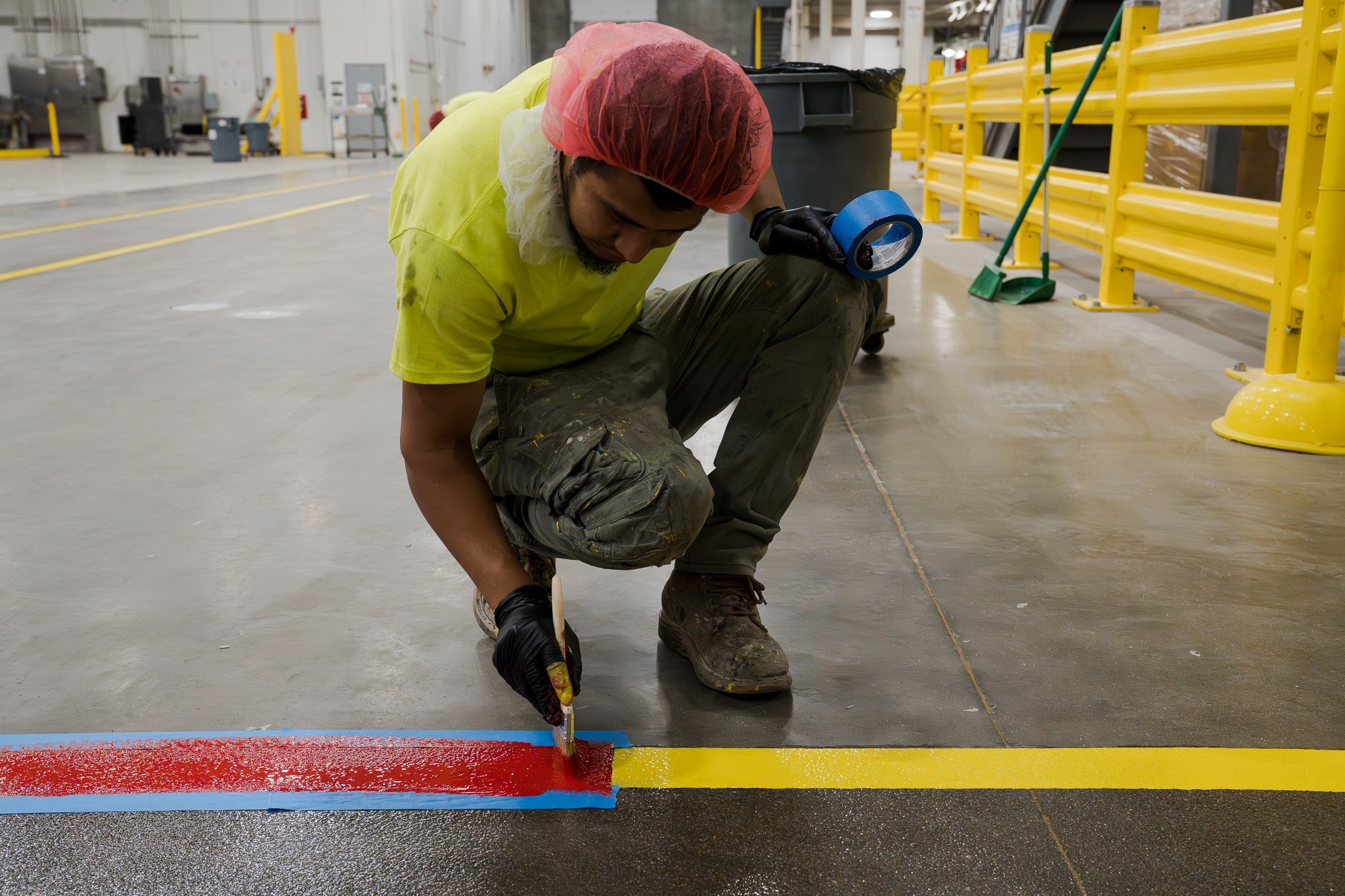 Painting line stripping 