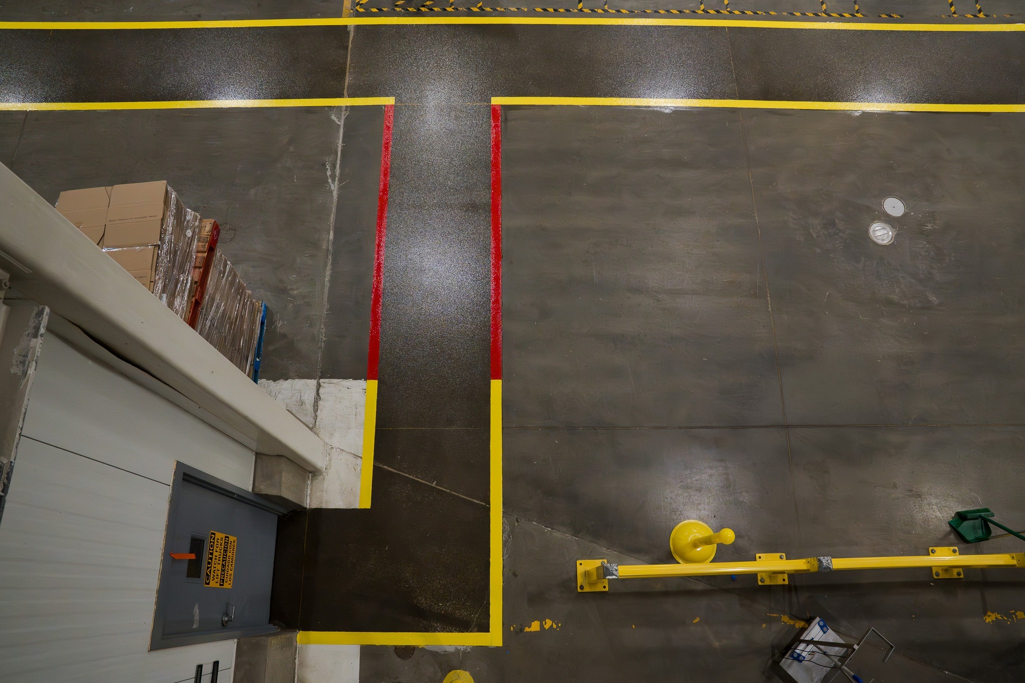 Line striping safety paths