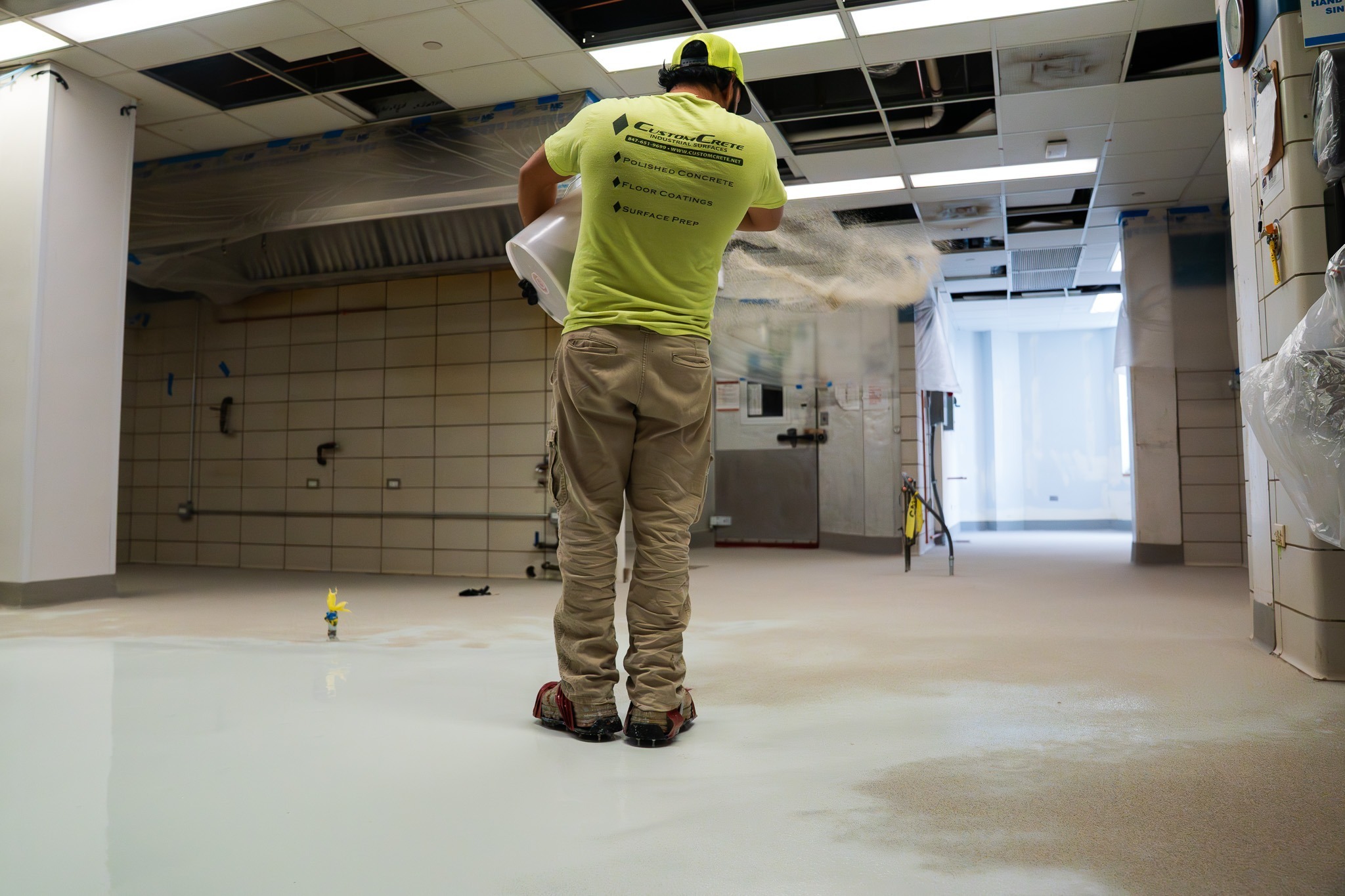 Adding texture to flooring