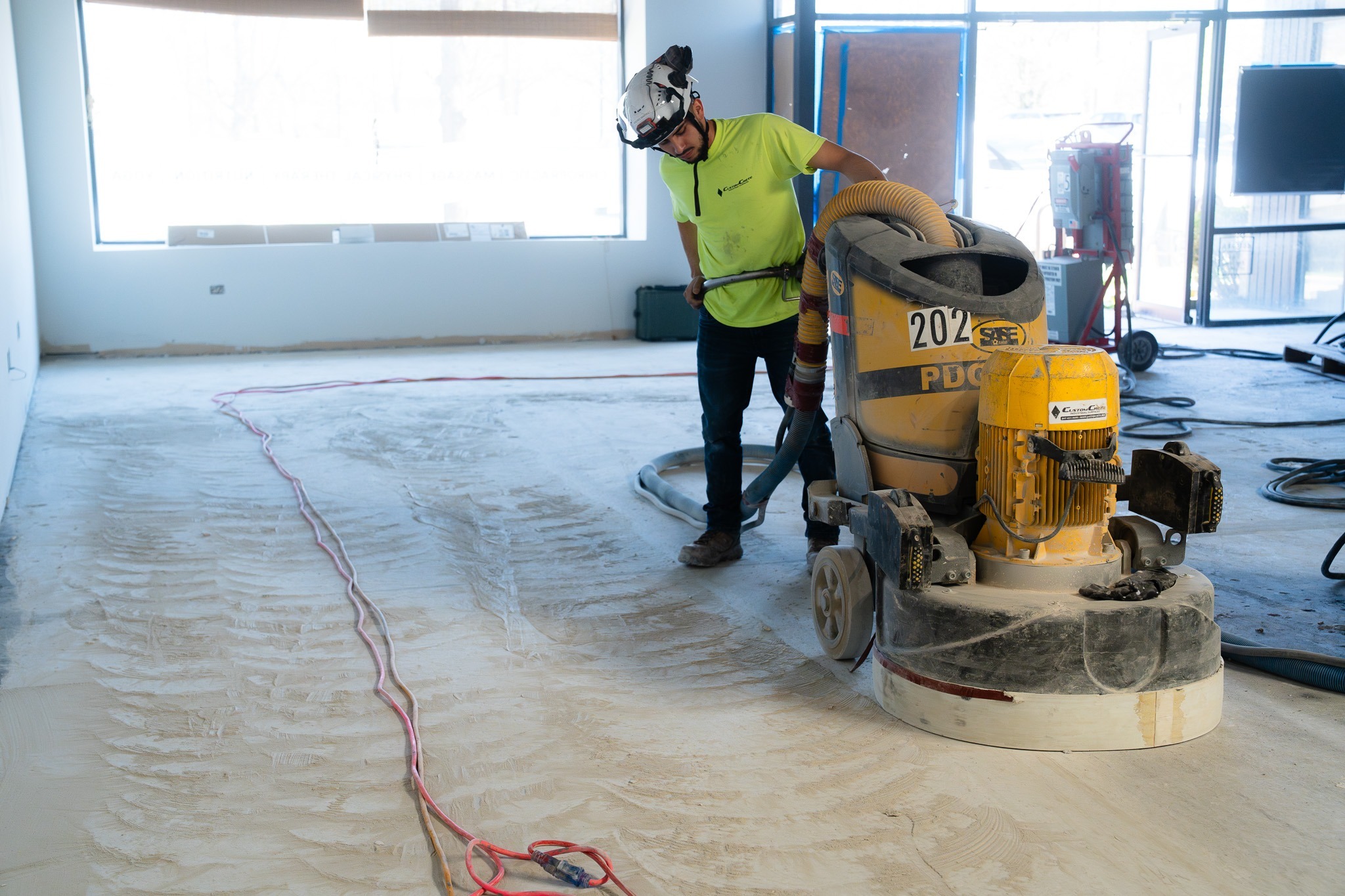 Grinding floor