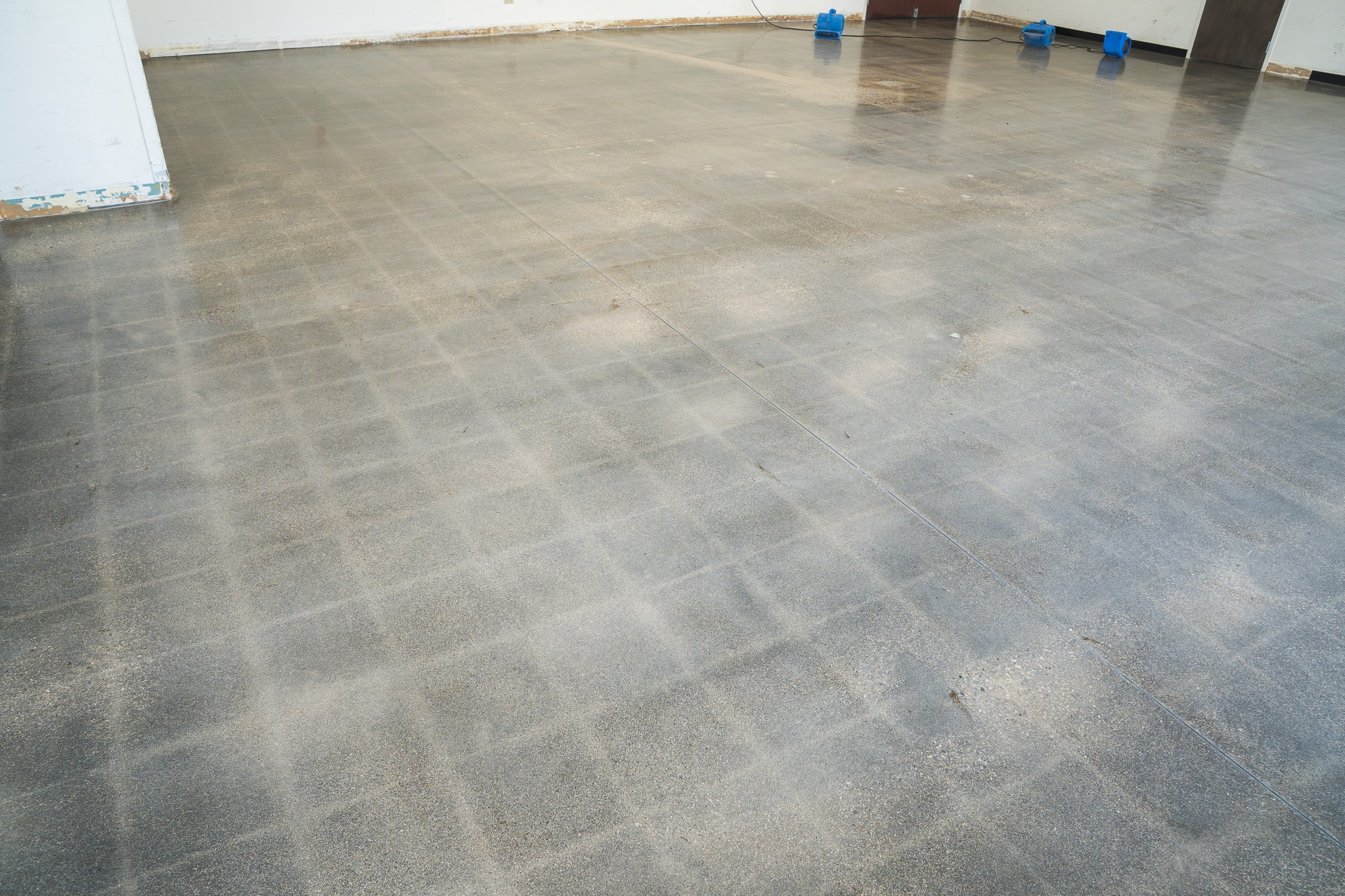 Tile ghosting after grinding